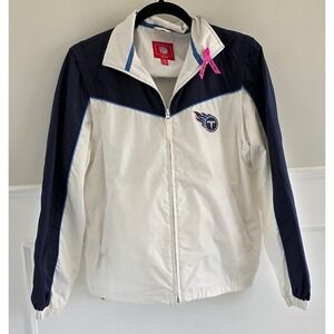 NFL For Her Tennessee Titans Windbreaker Convertible Jacket/Vest  Full Zip‎ M